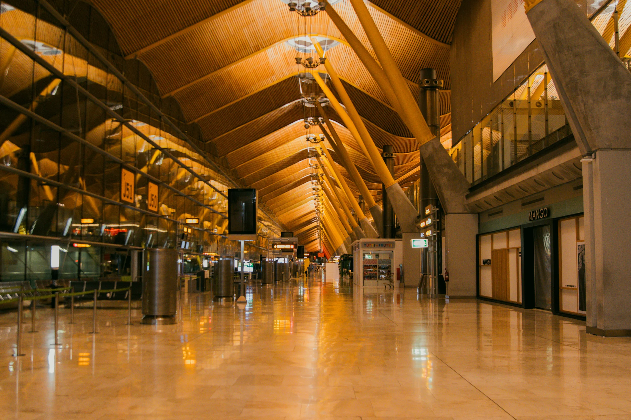 Madrid Barajas International Airport.